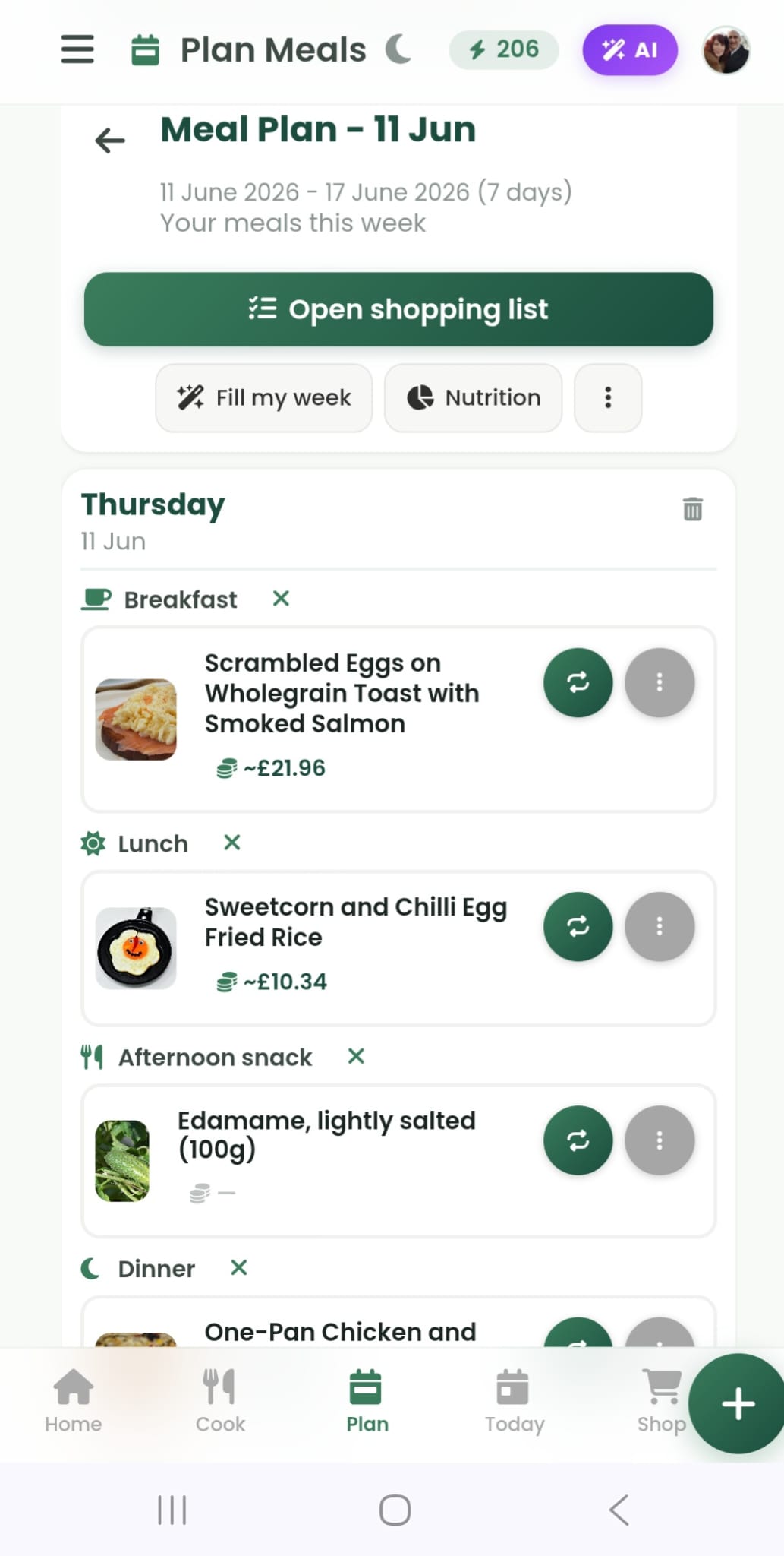 Mealiv high protein meal plan including snacks